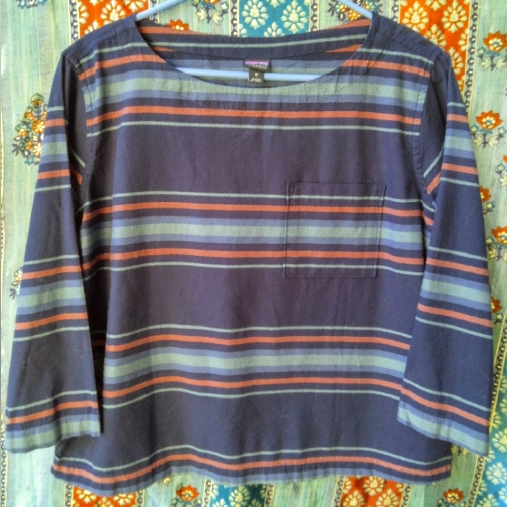 Patagonia organic cotton 3/4 sleeve top